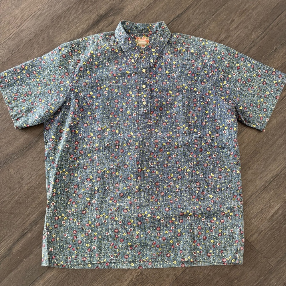 Vtg Reyn Spooner Pullover Floral Hawaiian Shirt Mens XXL Commemorative Classics